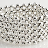 Beads Flexible Large Bracelet Mexican Sterling Silver